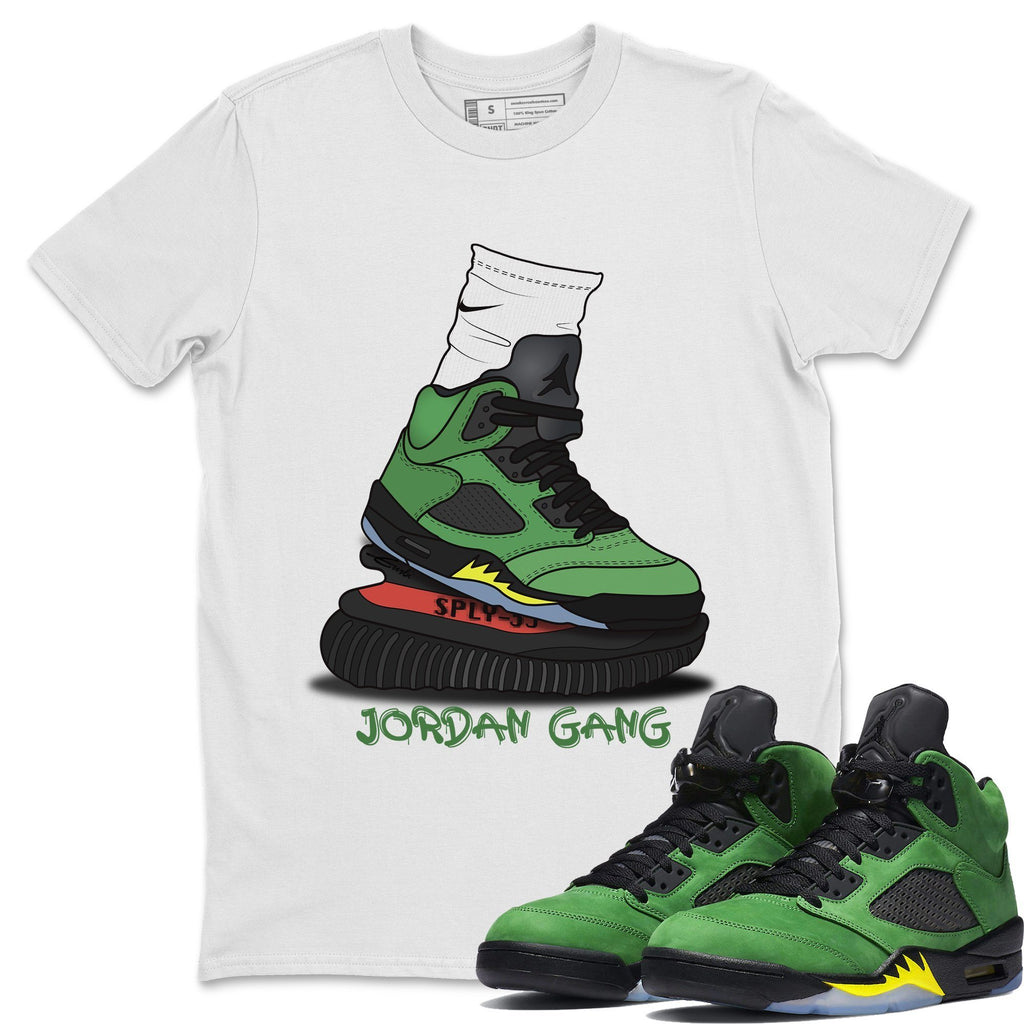 J Gang Match White Tee Shirts | Oregon Ducks