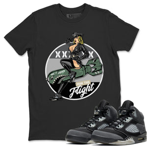 Pin Up Girl Match Black Tee Shirts | Anthracite