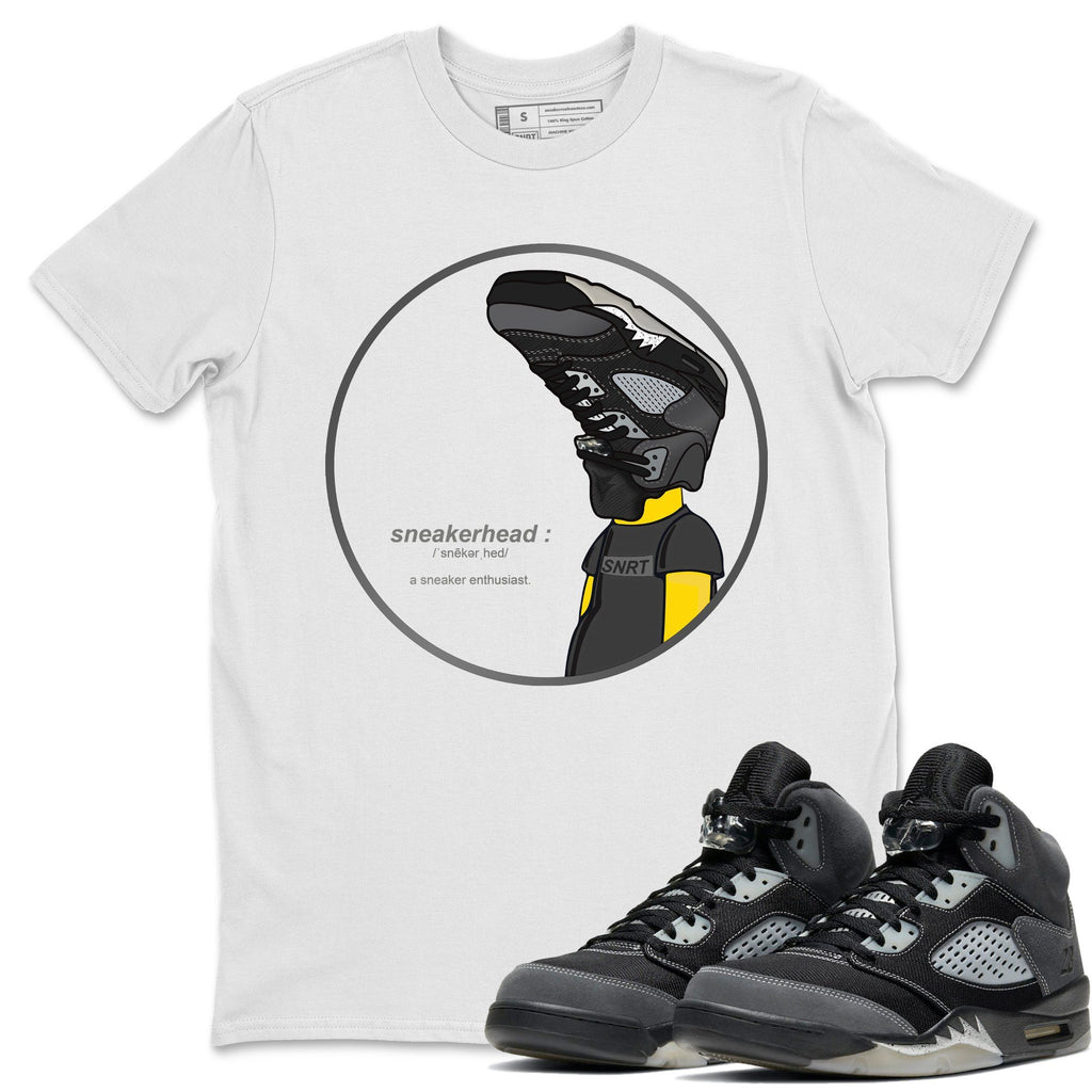 Sneakerhead Match White Tee Shirts | Anthracite