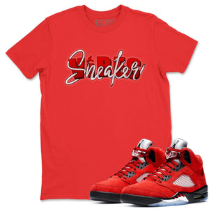 Sneaker Vibes Match Red Tee Shirts | Raging Bull