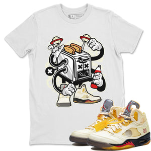 Toaster Monster Match White Tee Shirts | Sail