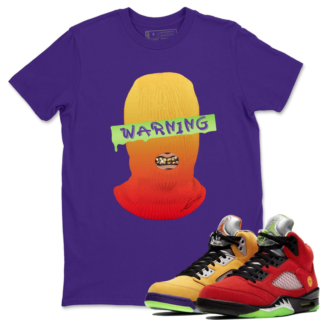 Warning Match Purple Tee Shirts | What The