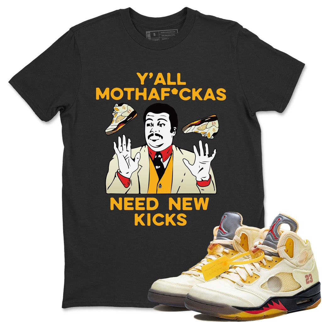 Y'all Need New Kicks Match Black Tee Shirts | Sail