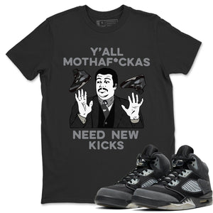 Y'all Need New Kicks Match Black Tee Shirts | Anthracite