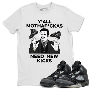 Y'all Need New Kicks Match White Tee Shirts | Anthracite