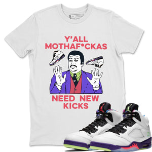 Y'all Need New Kicks Match White Tee Shirts | Ghost Green