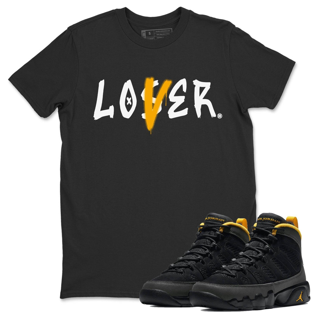 Loser Lover Match Black Tee Shirts | University Gold