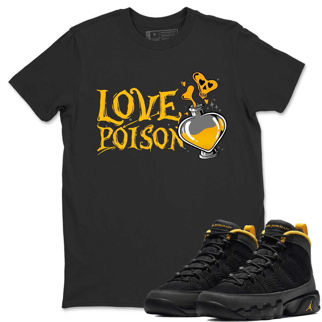 Love Poison Match Black Tee Shirts | University Gold