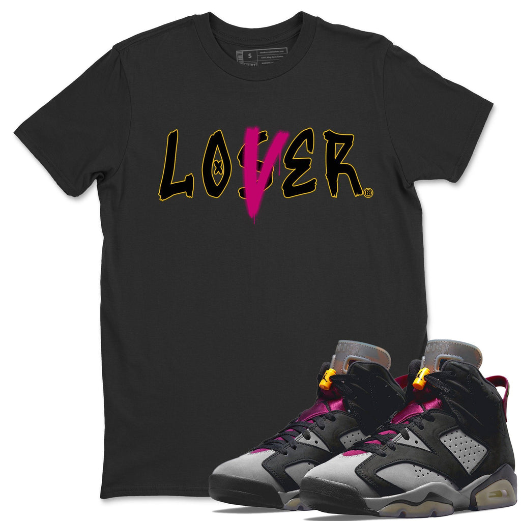 Loser Lover Match Black Tee Shirts | Bordeaux