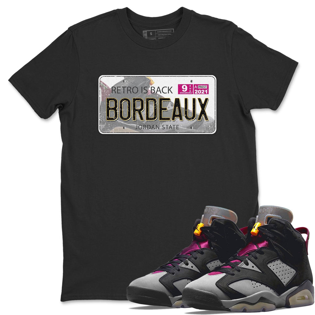 J Plate Match Black Tee Shirts | Bordeaux