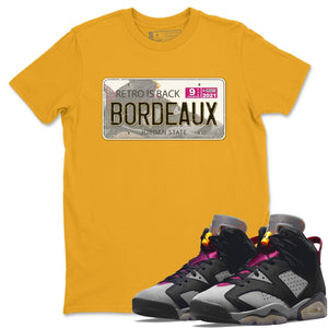 J Plate Match Gold Tee Shirts | Bordeaux