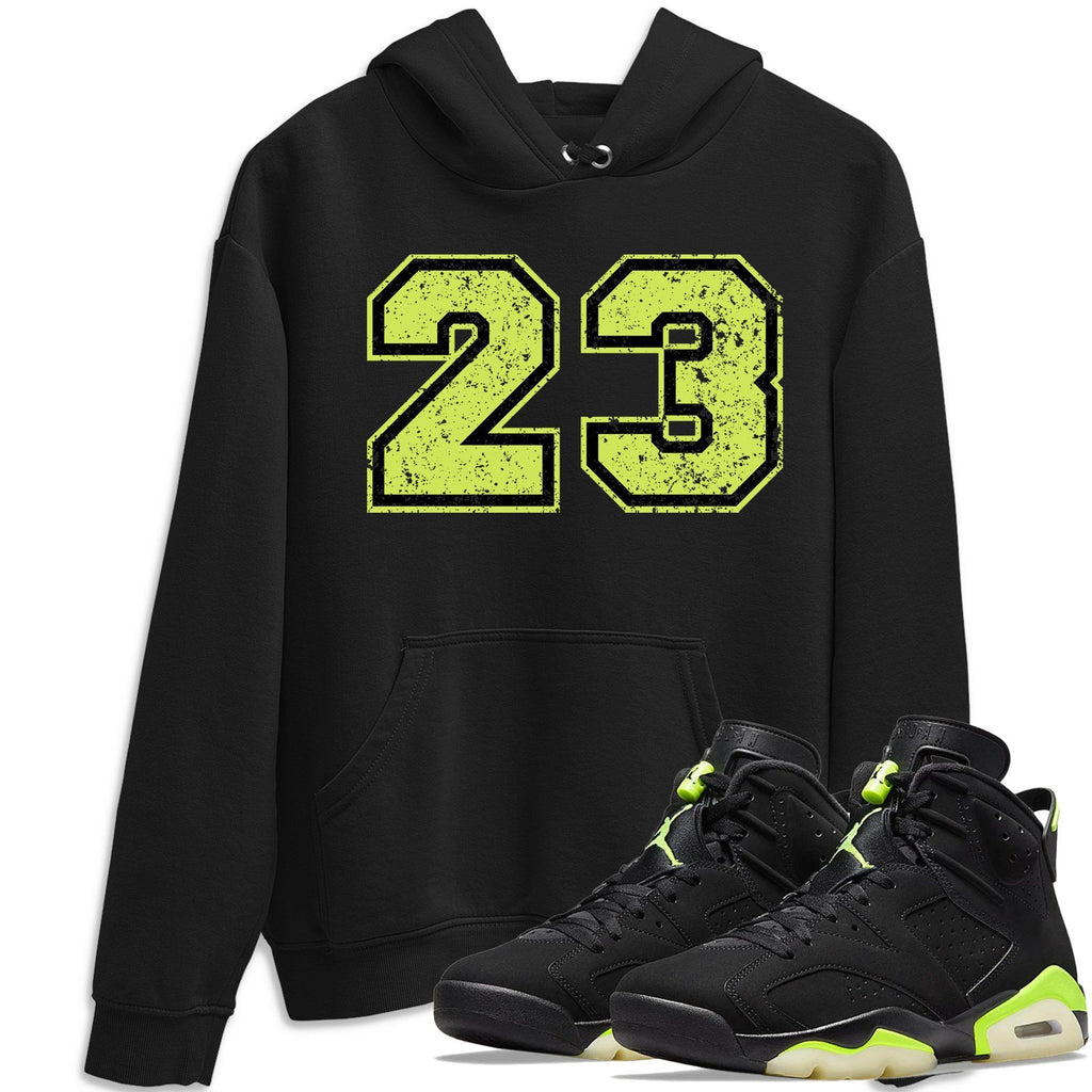 Number 23 Match Hoodie | Electric Green