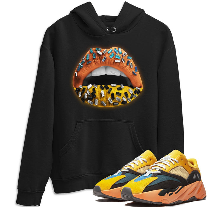 Lips Jewel Match Hoodie | Sun