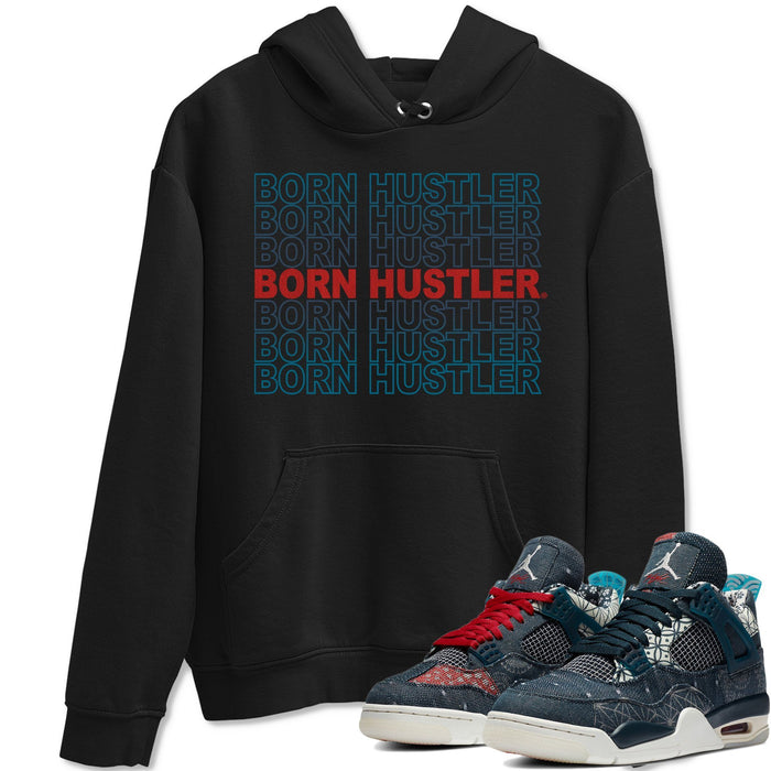 Born Hustler Match Hoodie | Deep Ocean