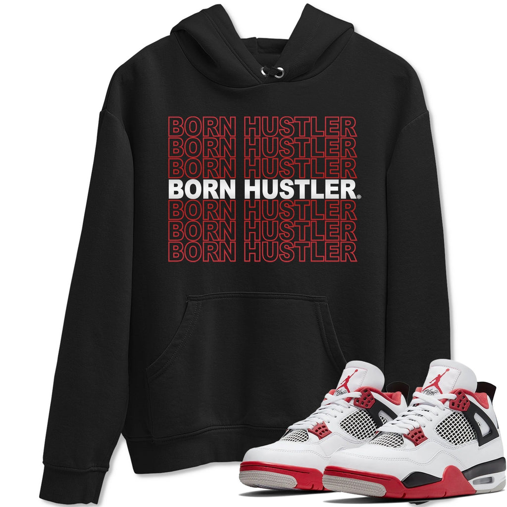 Born Hustler Match Hoodie | Fire Red