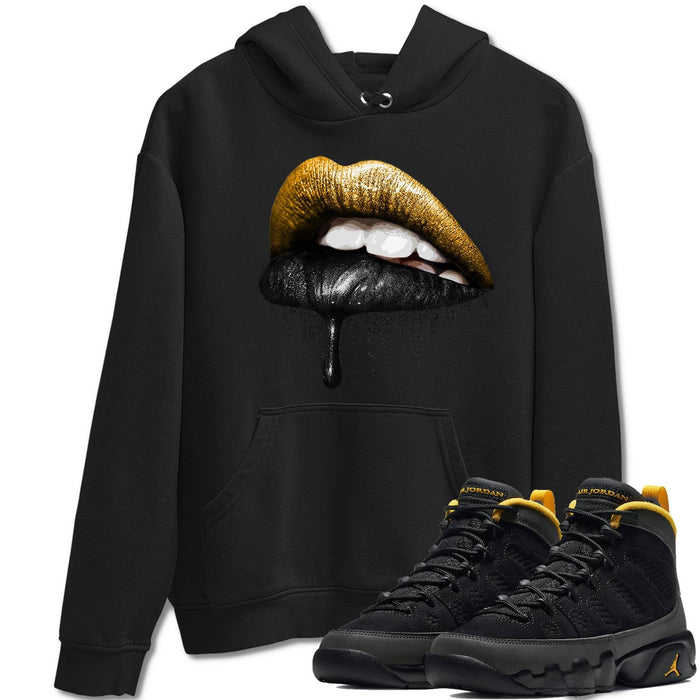 Dripping Lips Match Hoodie | University Gold