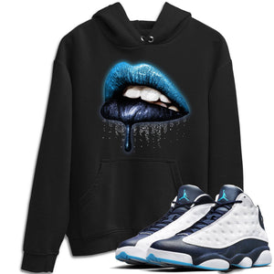Dripping Lips Match Hoodie | Obsidian