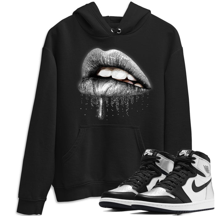 Dripping Lips Match Hoodie | Silver Toe