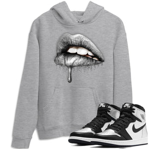 Dripping Lips Match Hoodie | Silver Toe