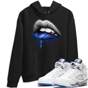 Dripping Lips Match Hoodie | Stealth