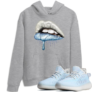 Dripping Lips Match Hoodie | Mono Ice