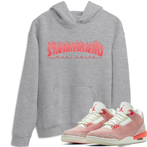Fire Sneakerhead Match Hoodie | Rust Pink