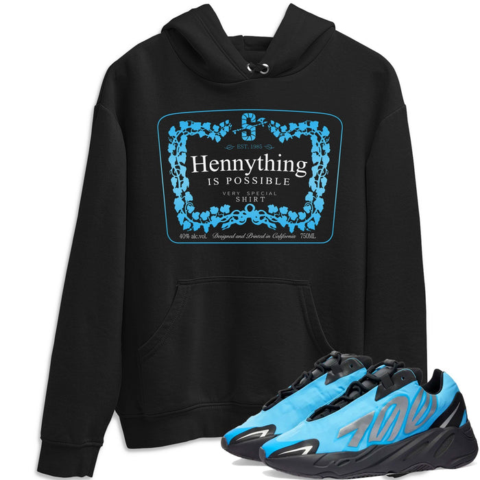 Hennything Match Hoodie | Bright Cyan