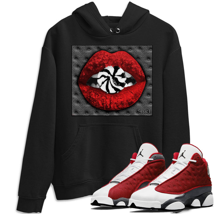 Lips Candy Match Hoodie | Red Flint