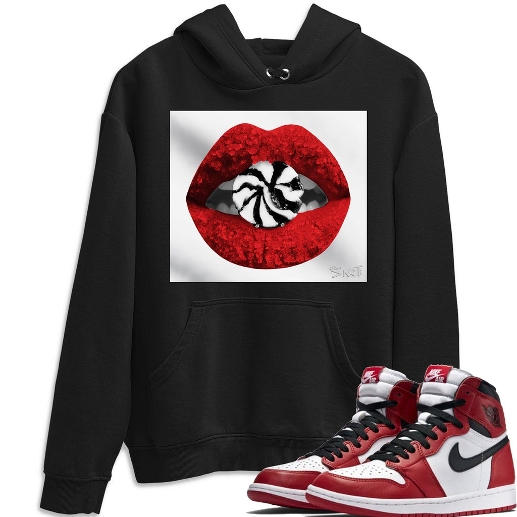 Lips Candy Match Hoodie | Varsity Red