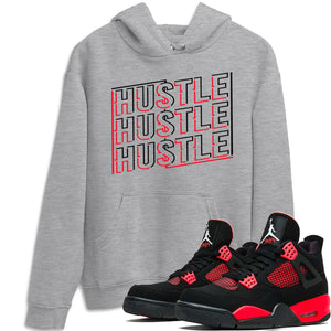 New Hustle Match Hoodie | Red Thunder