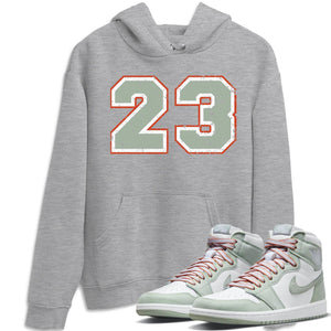 Number 23 Match Hoodie | Seafoam