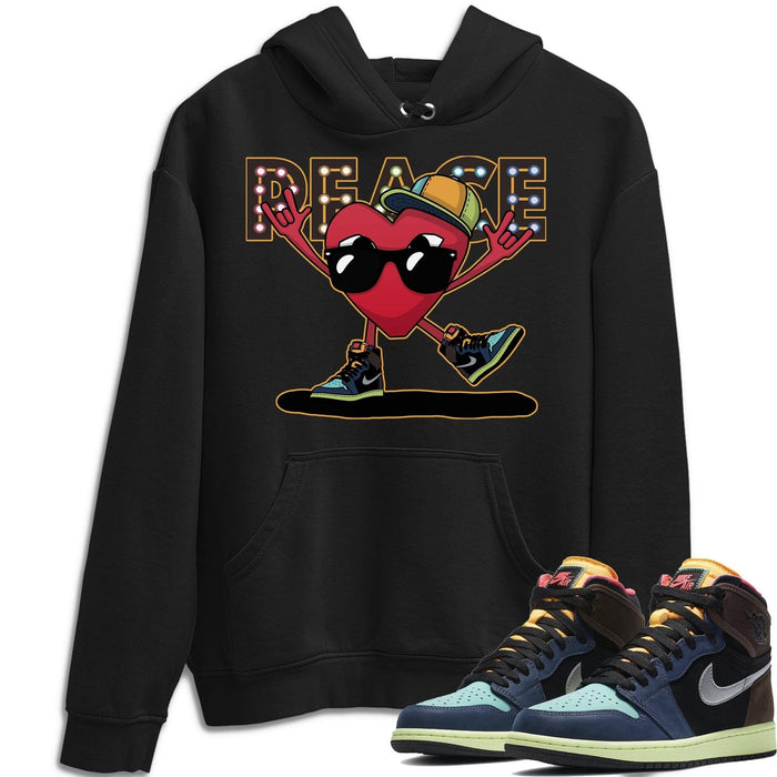 Peace Heart Match Hoodie | Bio Hack