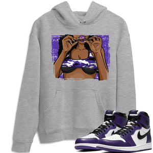 Roll Up Match Hoodie | Court Purple