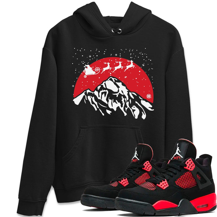 Santa Silhouette Match Hoodie | Red Thunder