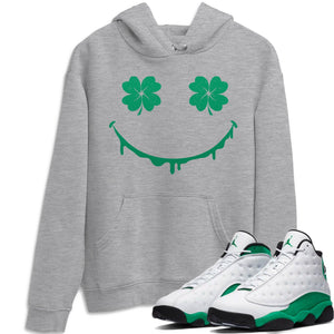 Smiley Face Match Hoodie | Lucky Green