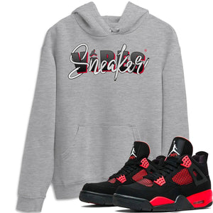 Sneaker Vibes Match Hoodie | Red Thunder