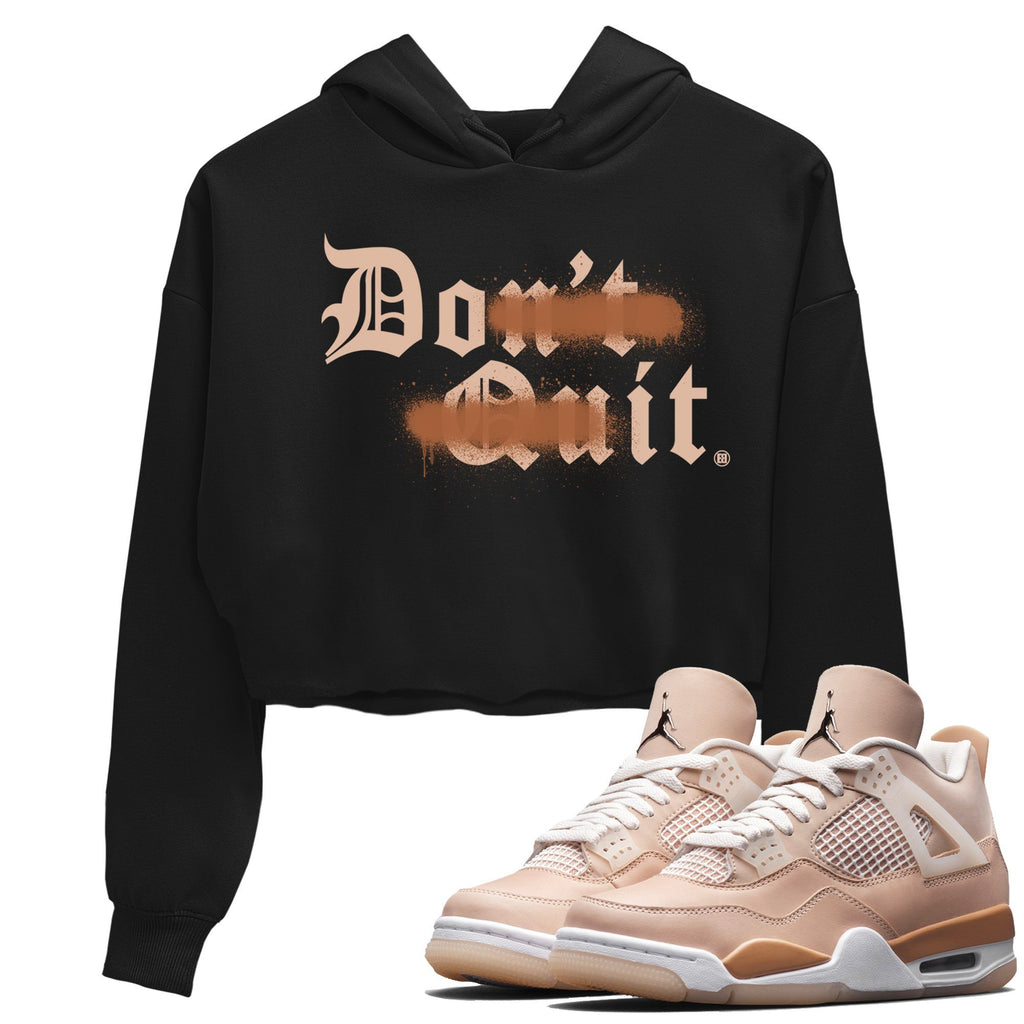 Don't Quit Do It Match Crop Hoodie | Shimmer