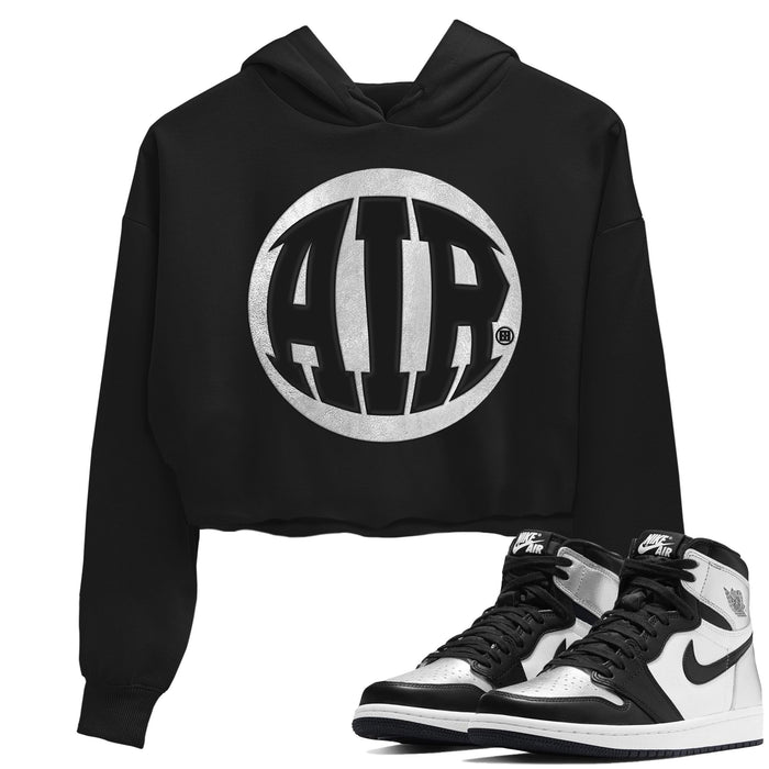 Air Match Crop Hoodie | Silver Toe