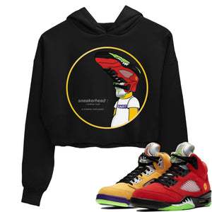 Sneakerhead Match Crop Hoodie | What The