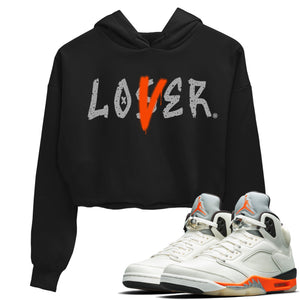 Loser Lover Match Crop Hoodie | Shattered Backboard