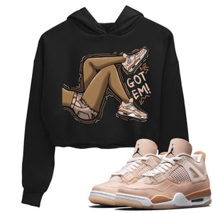 Got Em Legs Match Crop Hoodie | Shimmer