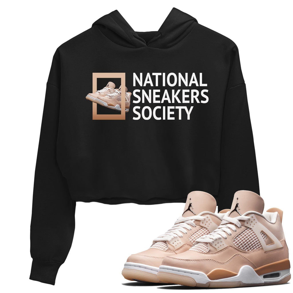 National Sneakers Match Crop Hoodie | Shimmer