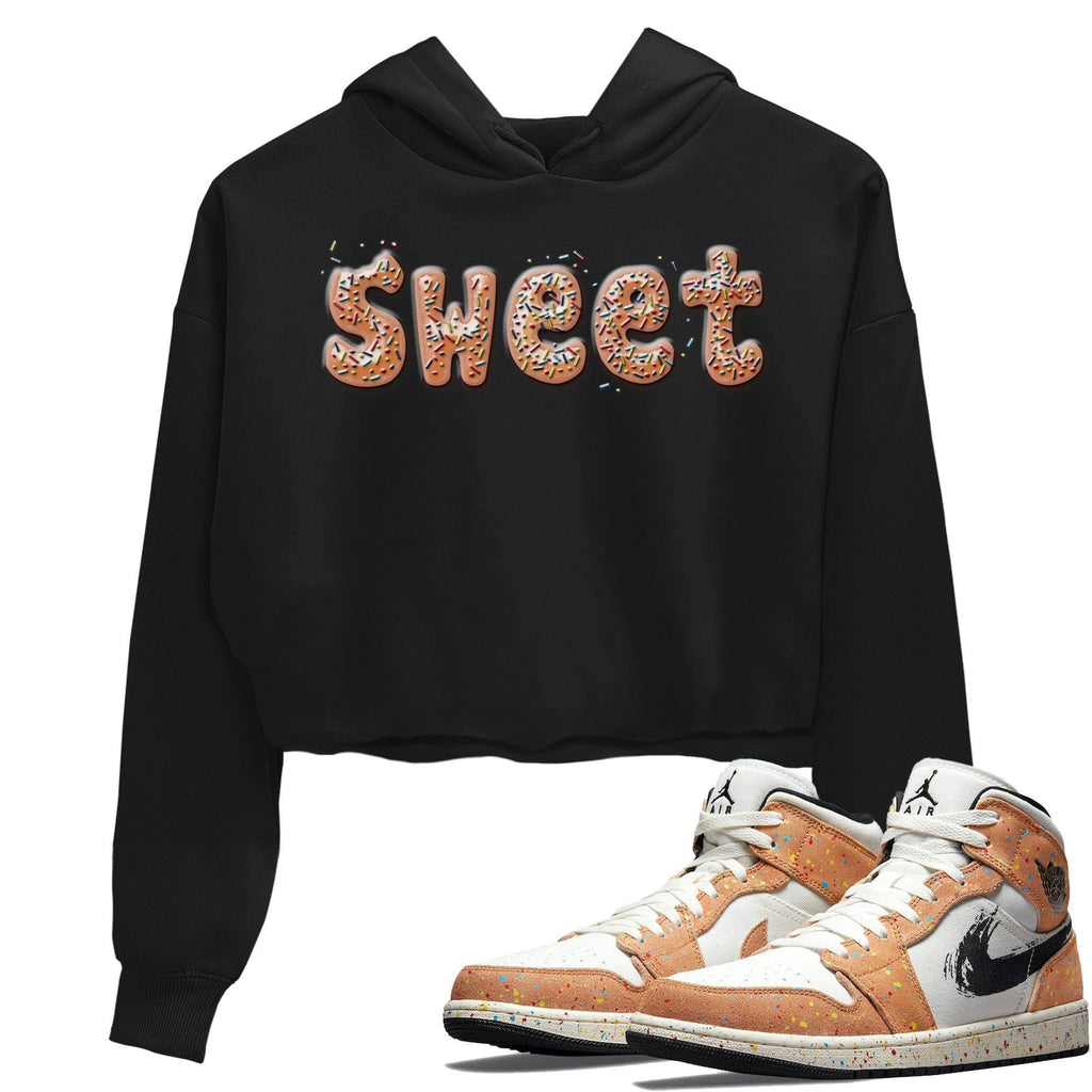 Sweet Donut Match Crop Hoodie | Brushstroke