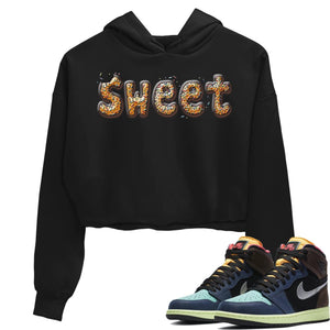 Sweet Donut Match Crop Hoodie | Bio Hack