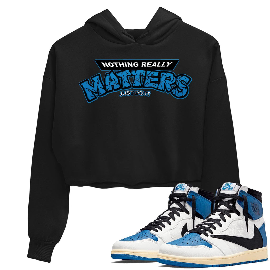 Nothing Matters Match Crop Hoodie | Fragment