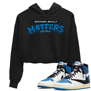 Nothing Matters Match Crop Hoodie | Fragment