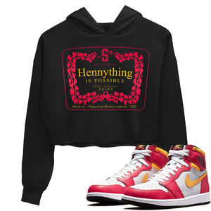 Hennything Match Crop Hoodie | Light Fusion Red