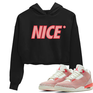 Nice Match Crop Hoodie | Rust Pink