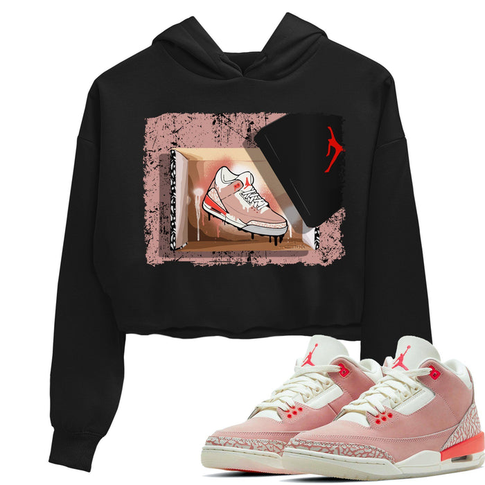 New Kicks Match Crop Hoodie | Rust Pink