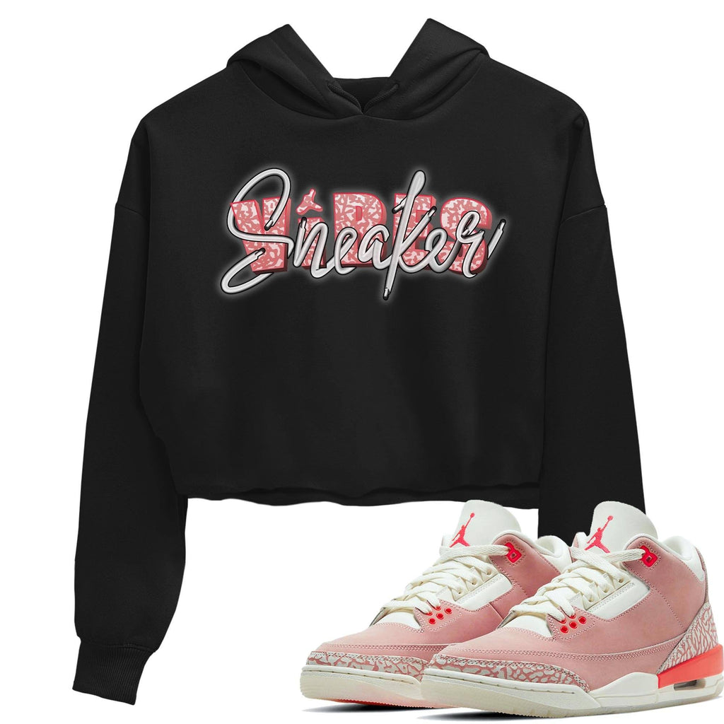 Sneaker Vibes Match Crop Hoodie | Rust Pink